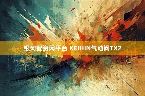 银河配资网平台 KEIHIN气动阀TX2