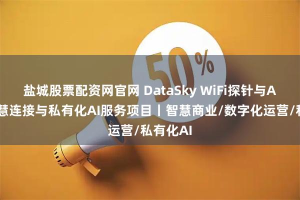盐城股票配资网官网 DataSky WiFi探针与AI云盒智慧连接与私有化AI服务项目丨智慧商业/数字化运营/私有化AI