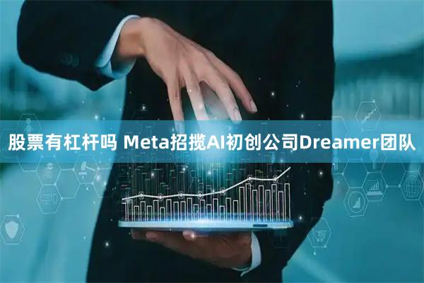 股票有杠杆吗 Meta招揽AI初创公司Dreamer团队